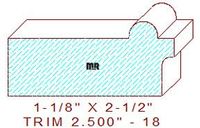 Trim Moulding 2-1/2" - 18 Trim Moulding 2-1/2" - 18