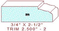 Trim Moulding 2-1/2" - 2