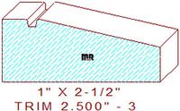Trim Moulding 2-1/2" - 3 Trim Moulding 2-1/2" - 3