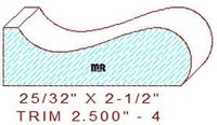 Trim Moulding 2-1/2" - 4