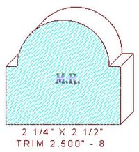 Trim Moulding 2-1/2" - 8