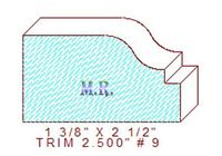 Trim Moulding 2-1/2" - 9 Trim Moulding 2-1/2" - 9