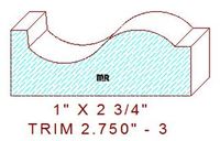 Trim Moulding 2-3/4" - 3 Trim Moulding 2-3/4" - 3