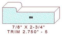 Trim Moulding 2-3/4" - 5 Trim Moulding 2-3/4" - 5
