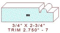 Trim Moulding 2-3/4" - 7 Trim Moulding 2-3/4" - 7