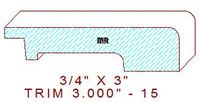 Trim Moulding 3" - 15 Trim Moulding 3" - 15