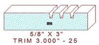 Trim Moulding 3" - 25 Trim Moulding 3" - 25