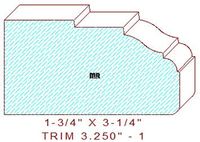 Trim Moulding 3-1/4" - 1 Trim Moulding 3-1/4" - 1