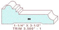 Trim Moulding 3-1/2" - 1 Trim Moulding 3-1/2" - 1