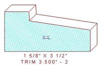 Trim Moulding 3-1/2" - 2 Trim Moulding 3-1/2" - 2