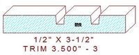 Trim Moulding 3-1/2" - 3 Trim Moulding 3-1/2" - 3