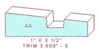 Trim Moulding 3-1/2" - 5 Trim Moulding 3-1/2" - 5