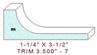 Trim Moulding 3-1/2" - 7 Trim Moulding 3-1/2" - 7
