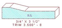 Trim Moulding 3-1/2" - 8 Trim Moulding 3-1/2" - 8