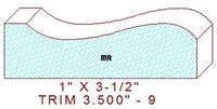 Trim Moulding 3-1/2" - 9 Trim Moulding 3-1/2" - 9