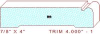 Trim Moulding 4" - 1 Trim Moulding 4" - 1