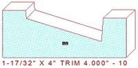 Trim Moulding 4" - 10 Trim Moulding 4" - 10