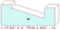 Trim Moulding 4" - 10