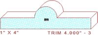 Trim Moulding 4" - 3 Trim Moulding 4" - 3