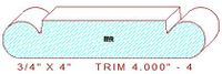 Trim Moulding 4" - 4 