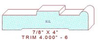 Trim Moulding 4" - 6 Trim Moulding 4" - 6