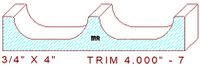 Trim Moulding 4" - 7