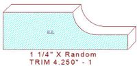 Trim Moulding 4-1/4" - 1 Trim Moulding 4-1/4" - 1