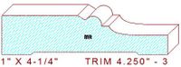 Trim Moulding 4-1/4" - 3 Trim Moulding 4-1/4" - 3
