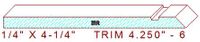 Trim Moulding 4-1/4" - 6 Trim Moulding 4-1/4" - 6