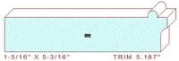 Trim Moulding 5-3/16" Trim Moulding 5-3/16"