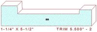 Trim Moulding 5-1/2" - 2 Trim Moulding 5-1/2" - 2