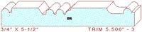 Trim Moulding 5-1/2" - 3 Trim Moulding 5-1/2" - 3
