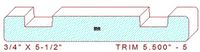 Trim Moulding 5-1/2" - 5 Trim Moulding 5-1/2" - 5