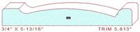Trim Moulding 5-13/16" Trim Moulding 5-13/16"
