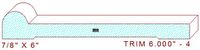 Trim Moulding 6" - 4 Trim Moulding 6" - 4