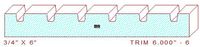 Trim Moulding 6" - 6 Trim Moulding 6" - 6