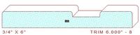 Trim Moulding 6" - 8 Trim Moulding 6" - 8
