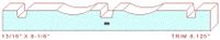 Trim Moulding 8-1/8" Trim Moulding 8-1/8"