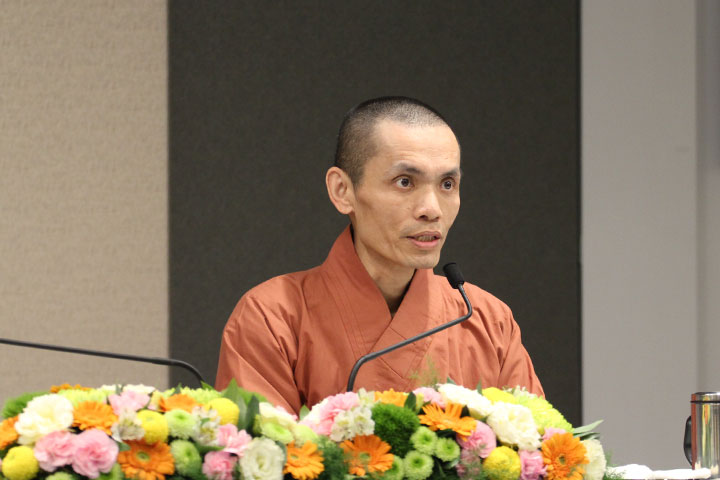 如證和尚親臨2016淨塑研討會開幕式致詞