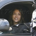 Jessica Alba Gets Pulled Over