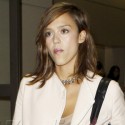 Jessica Goes Casual At LAX