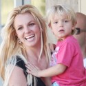 Britney Picks Up Jayden In Backless Dress