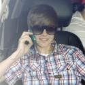 Justin Bieber Takes A Call