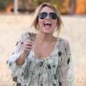 Miley Cyrus LOLs On Her Way To The Studio