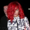 Rihanna's Red Hot At The W