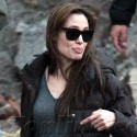 Angelina Jolie On Set In Budapest