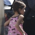 Suri Cruise Ditches Dress For a Pair Of Shorts