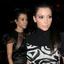 Kim And Kourtney Kardashian Film In NYC