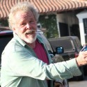 Nick Nolte Squirts Water At Paps