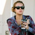 Lindsay Lohan Squeezes In An Early Morning Workout